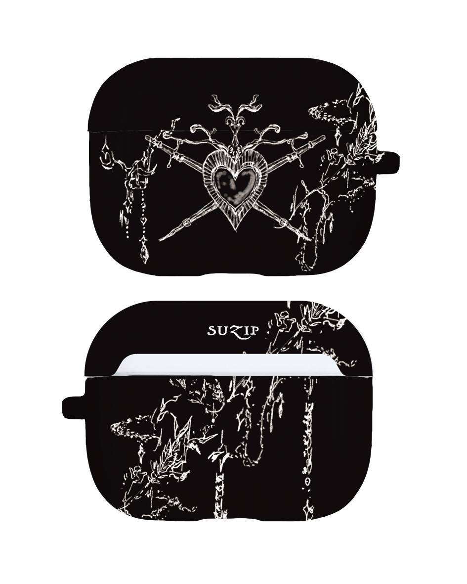 [4일 소요] ODD HEART air pods case - black ( 1,2세대 / PRO / 3세대 / PRO2 )