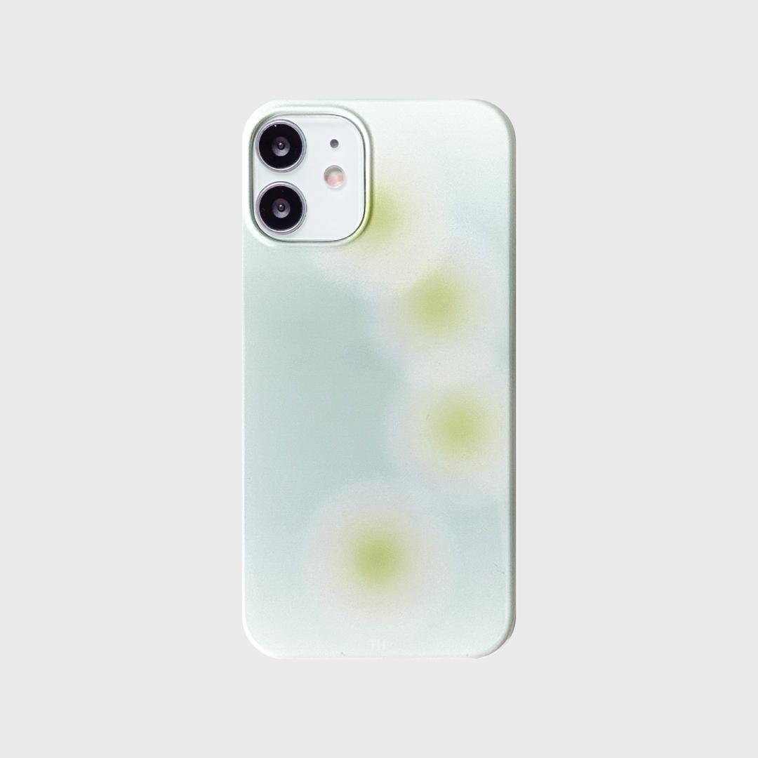 Spread Curve Light Sky Phone Case (Light Purple Pink+Green)