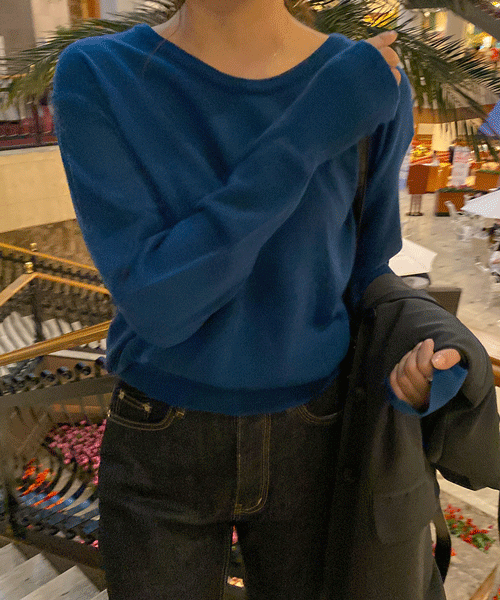 홀 워머 라운드 울 니트 (5color)