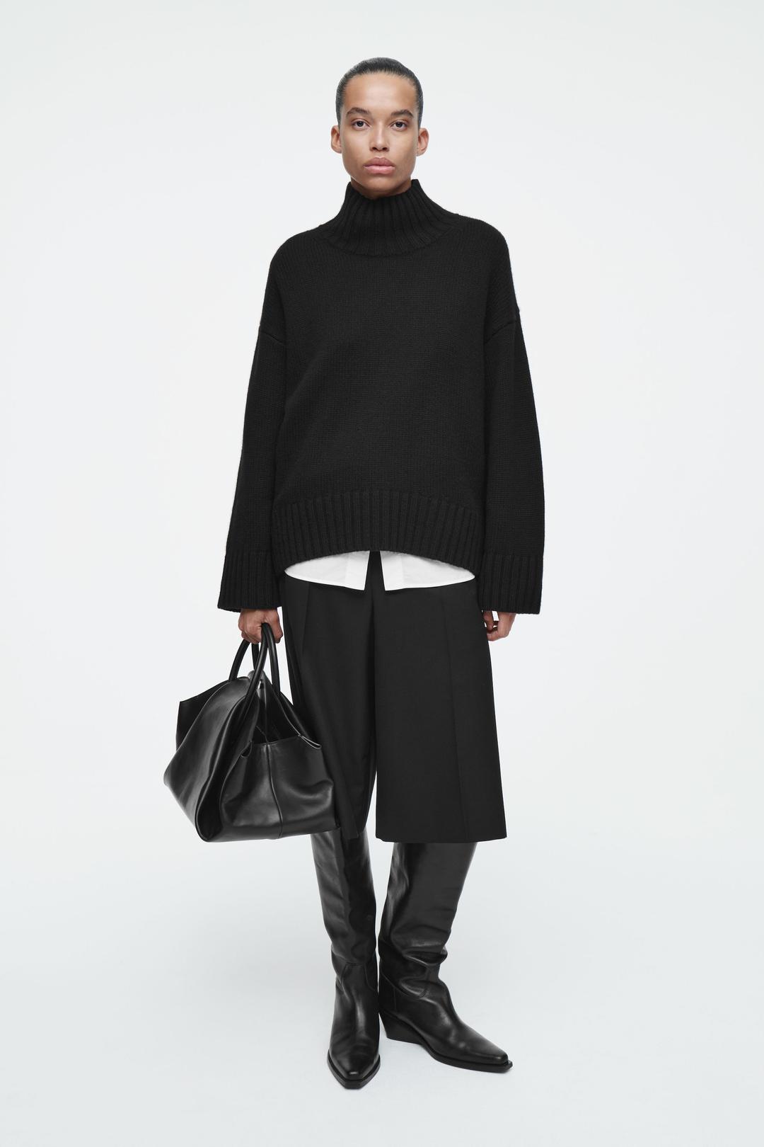 BOTTES SANTIAGS HAUTES EN CUIR - NOIR