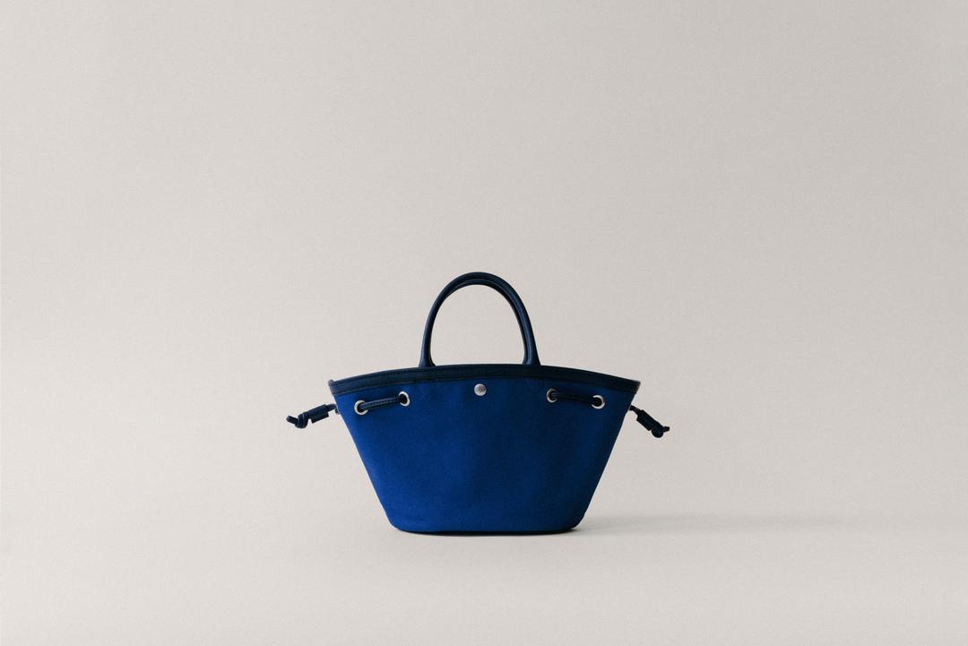 SAC COQUILLE MINI BLUE