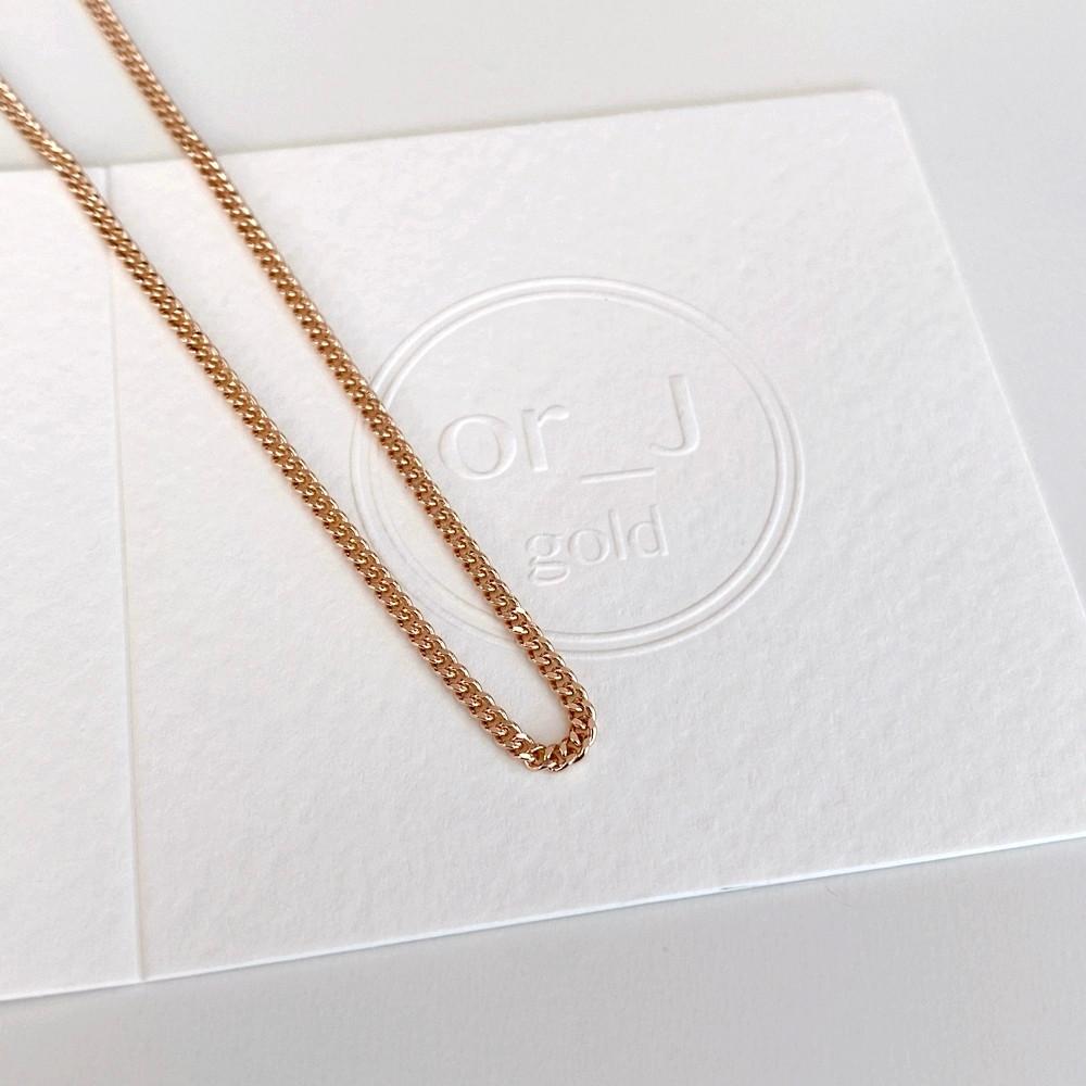 [오알제이] 14k 18k 커브체인 1.0 탄탄한 레이어드 금목걸이