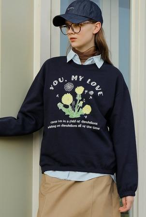 A YOU MY LOVE SWEATSHIRT_NAVY