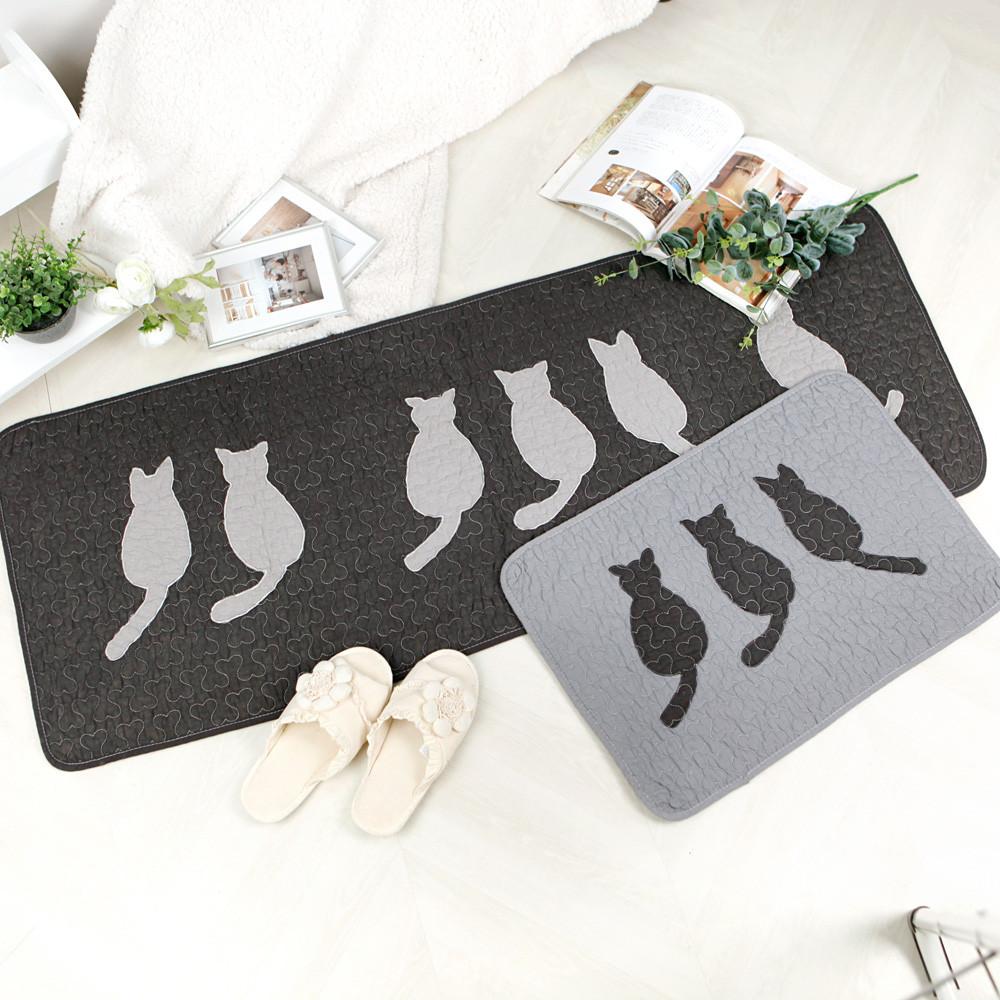 키디 순면 욕실 발매트/싱크대 주방매트 러그