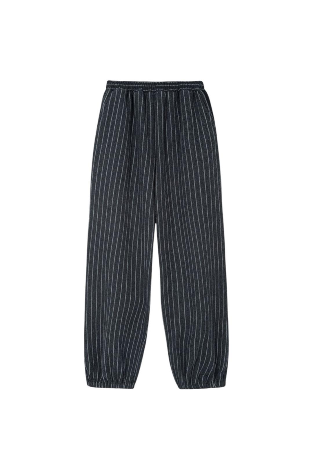 Easy Big Pants_Black Stripe