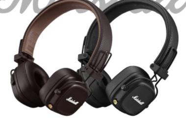 [해외] 마샬 메이저4 블루투스 헤드셋 블랙/브라운