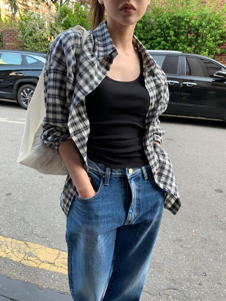 베럴 체크 셔츠 (2c)