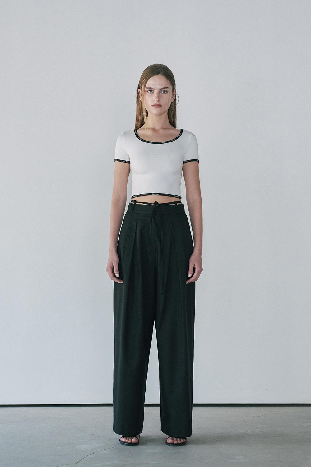 STRING BELT TROUSERS