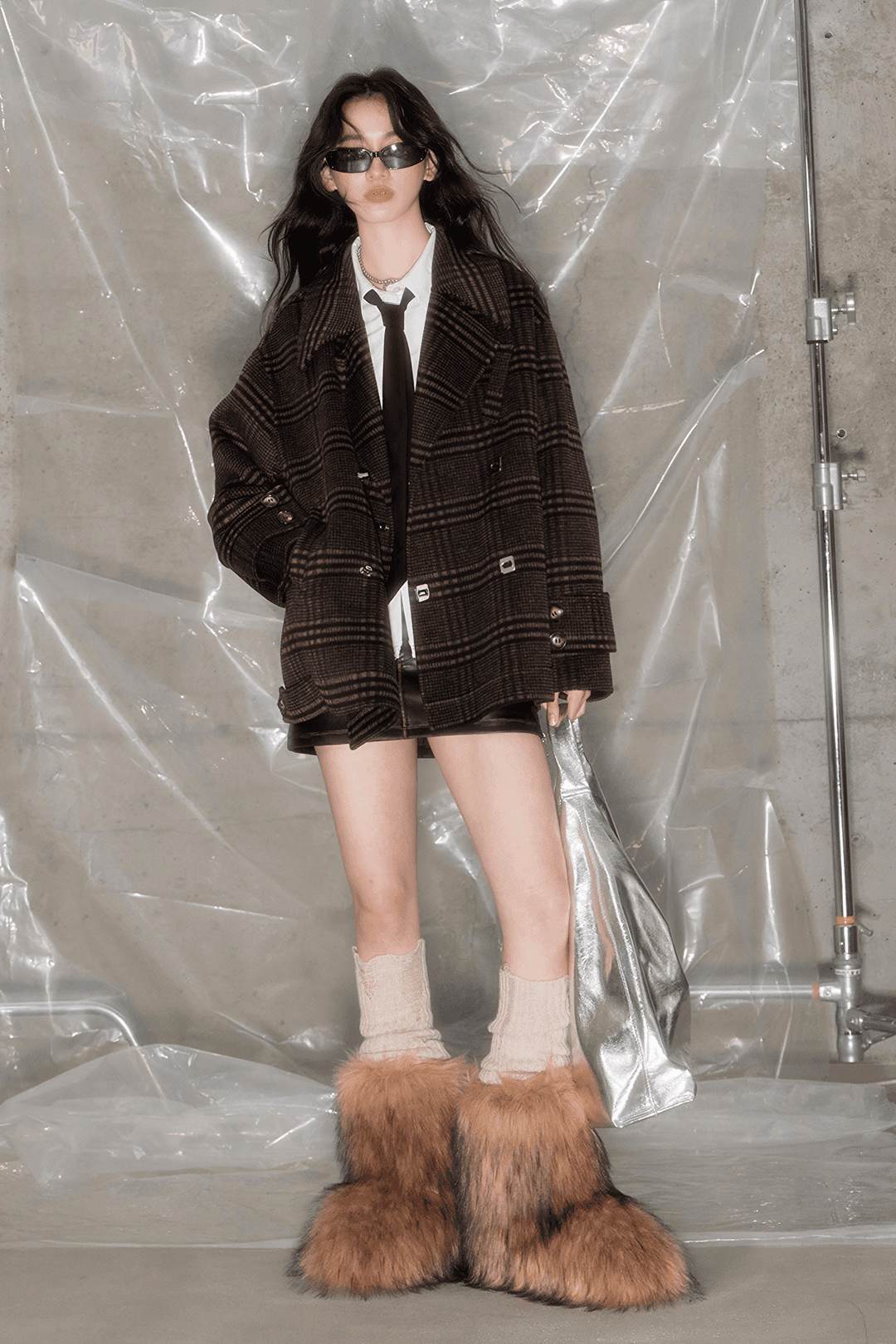 [DIDDI MODA] Retro-style Double-sided Wool Short Coat