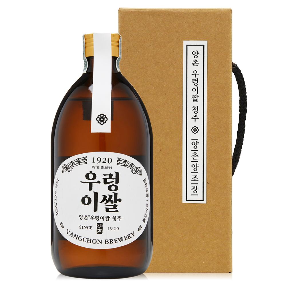 양촌양조 무농약 논산 우렁이쌀 청주 14도 500ml