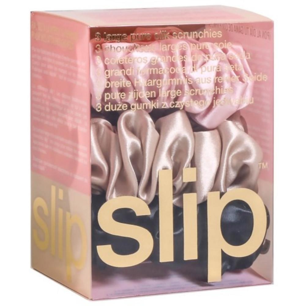 slip Pure Silk 3-Pack Large Scrunchies 슬립 실크 스크런치 라지 제니 곱창밴드 제니머리끈