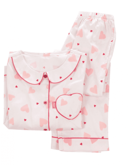 여 하트 파자마