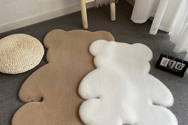 곰돌이 밍크 양털 러그 카페트 발매트 (4colors , 3sizes)