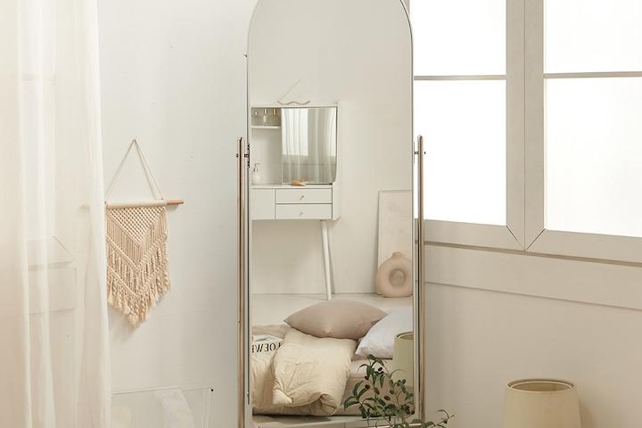 균일가행사/오네르 아치형 이동식 대형 인테리어 옷가게 전신거울 (600/700/800)