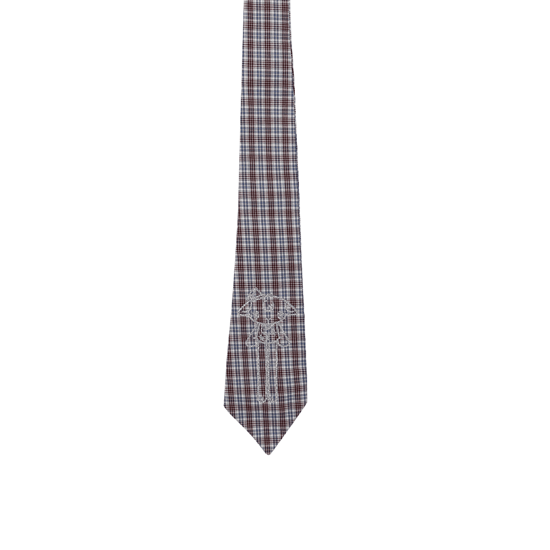 Kyoko Long Checkered Tie