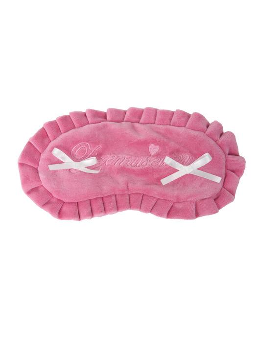 VELVET RIBBON PAJAMA EYE PATCH (PINK)