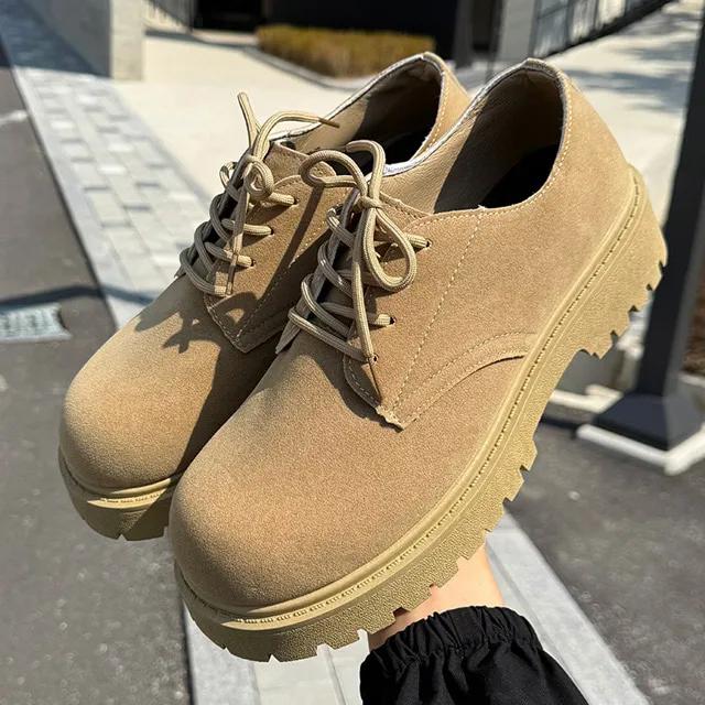 [모든코디찰떡!!] 더멘트 남자 +5CM 키높이 구두 스웨이드 워커 로퍼 벌룬 더비슈즈 캐주얼 신발 빅사이즈 (250~290mm)