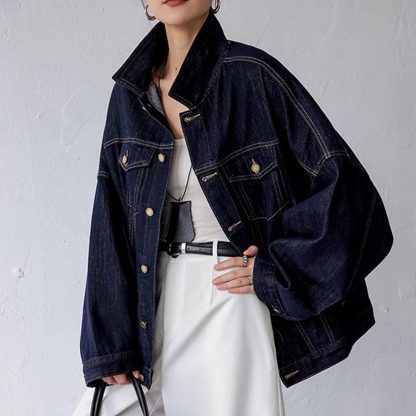 [수입] 티프멜 루즈핏 데님 자켓