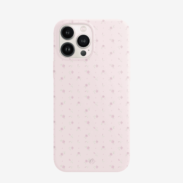 (Hard) Flower Milk Powder case - Soft pink