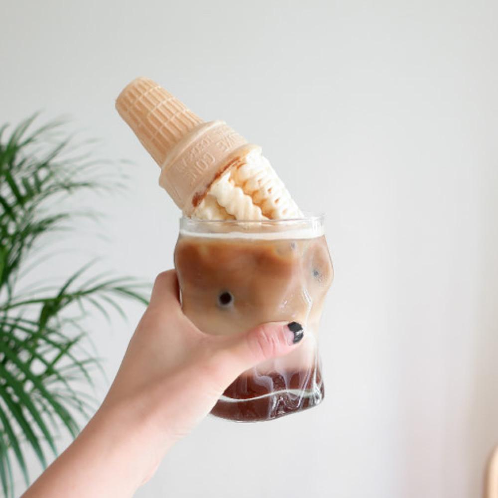 홈 카페 유리컵 빈티지컵