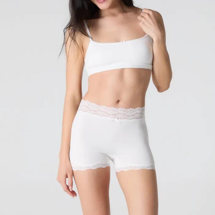 ALLURE LACE BOYSHORTS (WHITE)