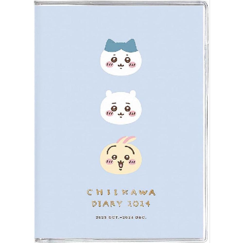 치이카와 2024년 수첩 다이어리 위클리 코믹디자인 B6사이즈 블루