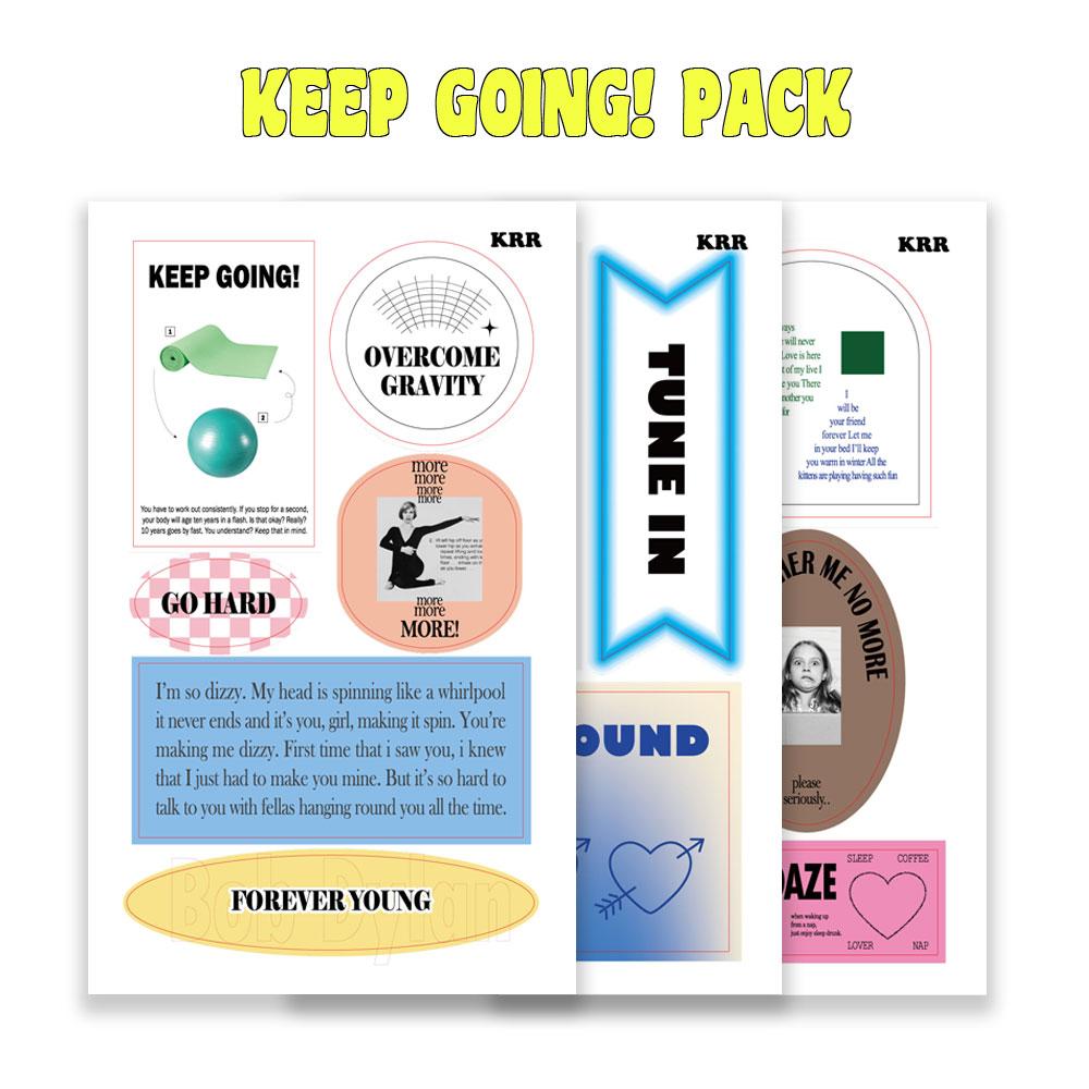 [크르르샵] Keep going! Pack 킵고잉 스티커 팩