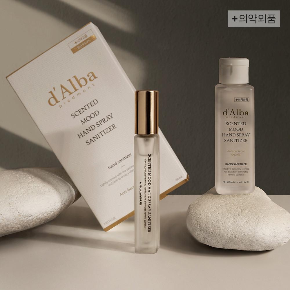 30% 달바 센티드 무드 세니타이저 세트 이탈리아 비건 / 휴대용 손 향균 스프레이