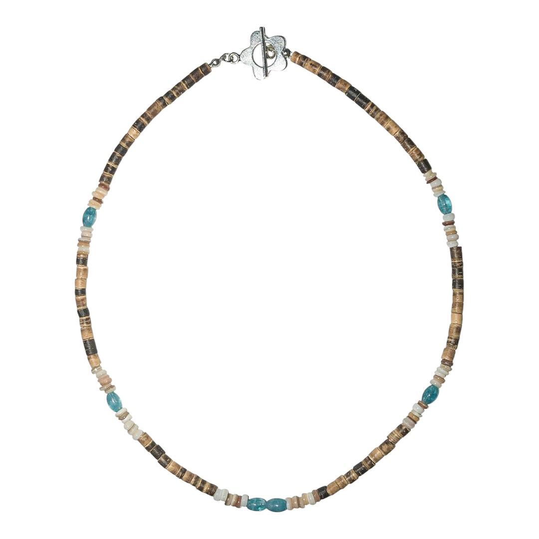 coconut shell natural wood necklace