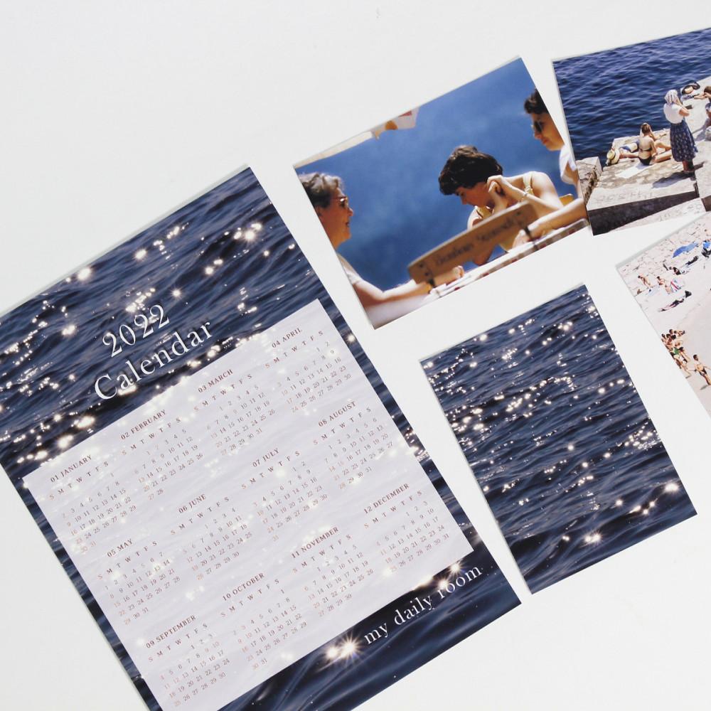 마이데일리룸 2022 달력 감성 포스터 엽서 카드 세트