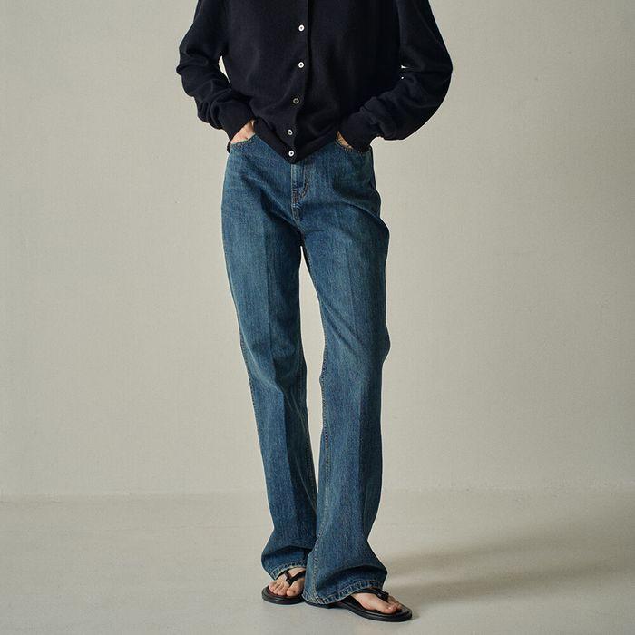 부츠컷 데님_vintage washing