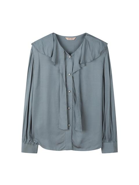 러플칼라 블라우스_E234MSC133