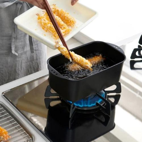 미니사각 튀김냄비+트레이 세트