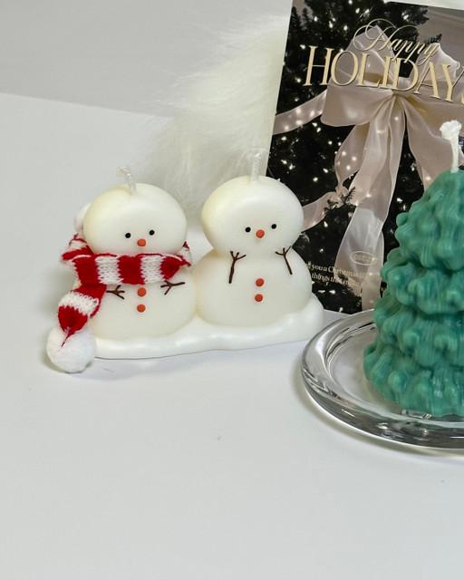 투스노우 캔들 크리스마스 눈사람 선물 인테리어