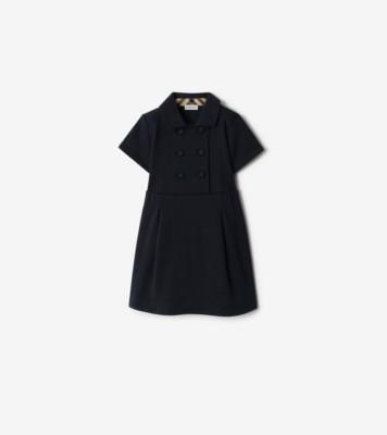코튼 트렌치 드레스 (네이비) | 공식 Burberry®