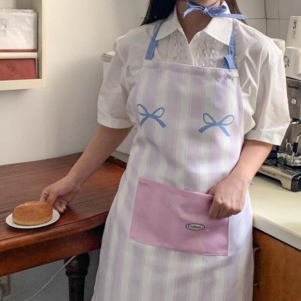 리본앞치마 플로리스트 카페 꽃집 앞치마