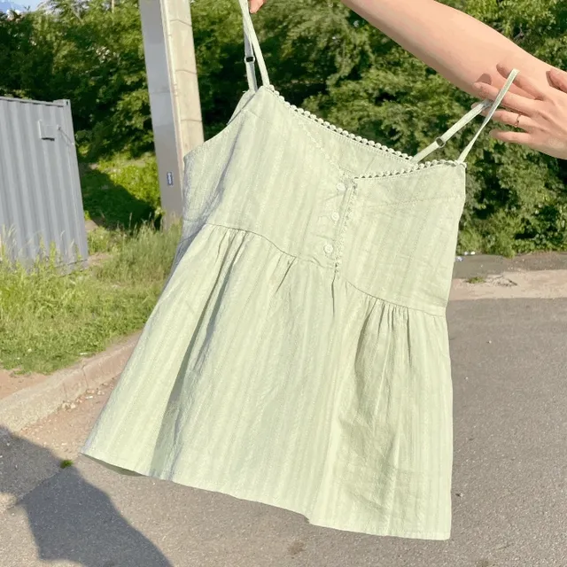 미니 레이스 레이어드 나시 블라우스