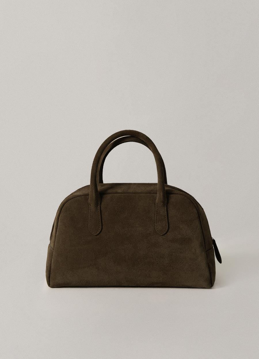 Classic suede mini golf bag (Dark brown)