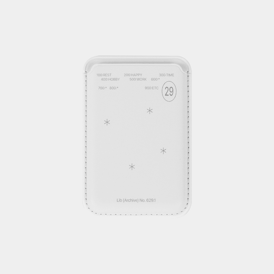 Lib MagSafe Card Wallet - White [맥세이프 카드지갑]