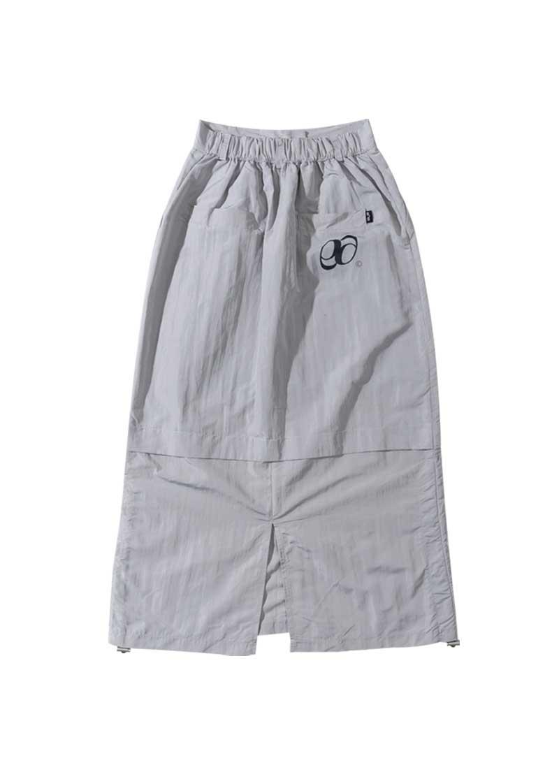 ARRAY LOGO SKIRT / GRAY