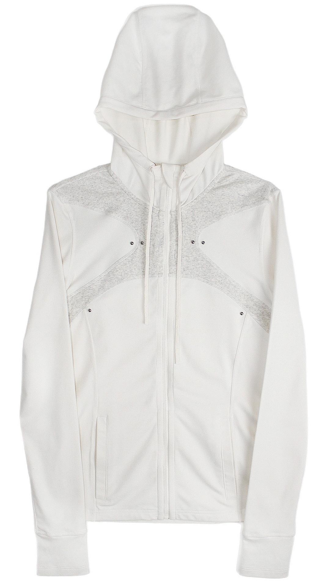 Piercing tumb hole hoodie jacket (Ivory)