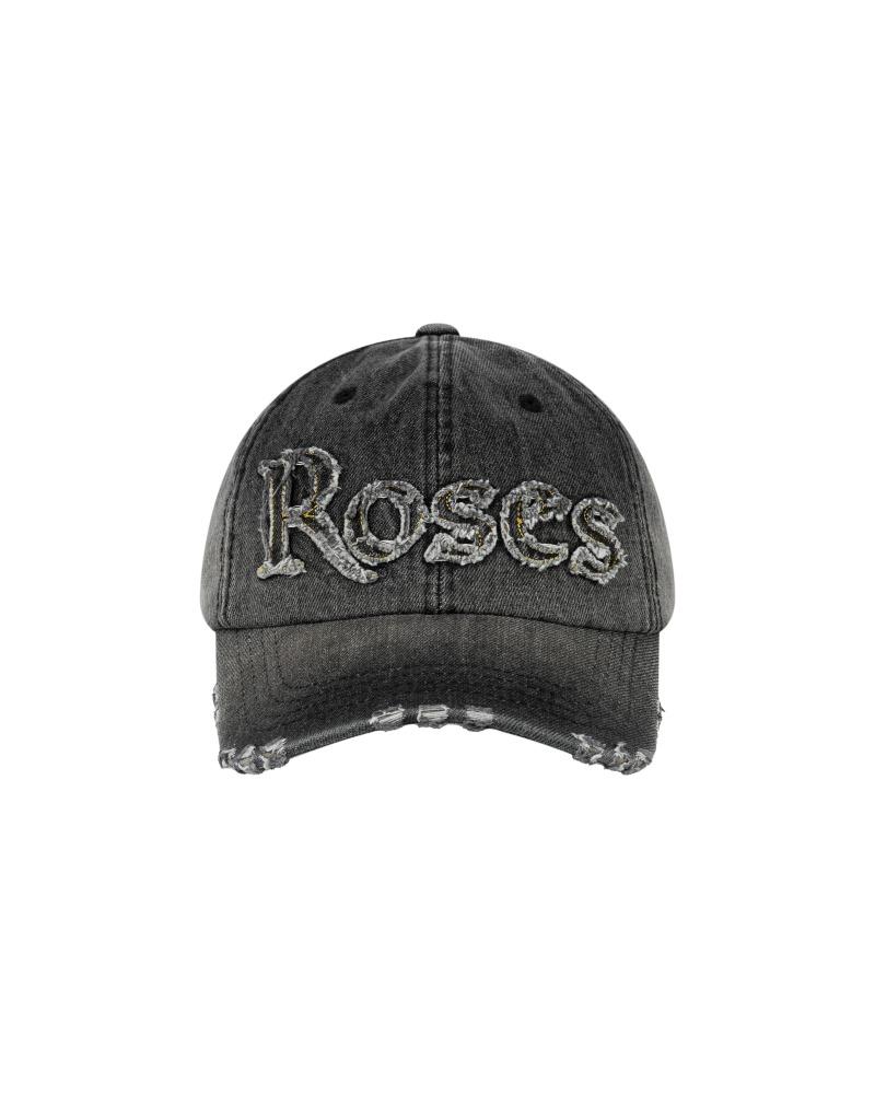 Rose Denim Ballcap (Black-Denim)