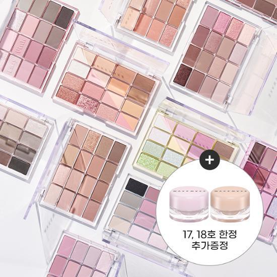 [글리터잼증정기획] 웨이크메이크 소프트 블러링 아이팔레트 17 COLOR (기획/단품)