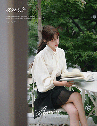 Amelie dress line.Laura cream blouse