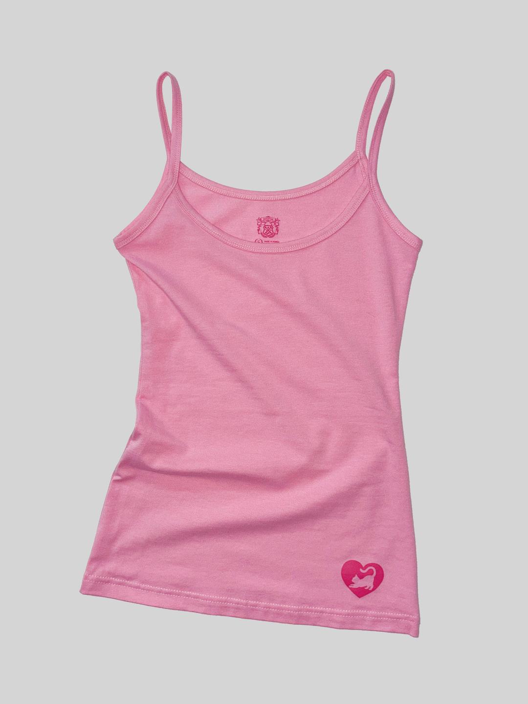 Sweet Kitty Tank Top Acid Pink