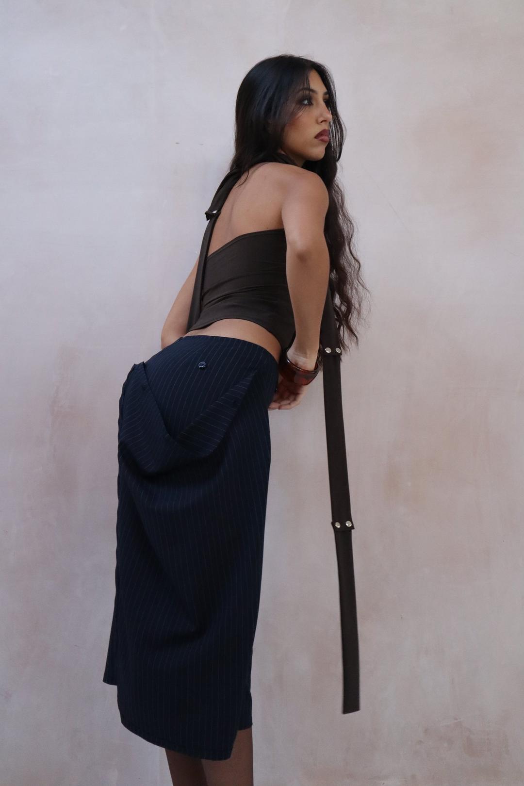 The Button Multi Wear Skirt — Caspar The Label