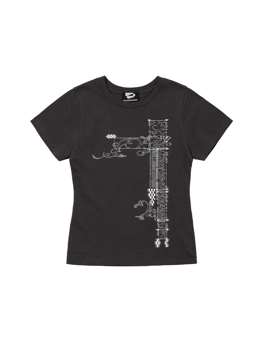 Hybrid Tattoo Tee Charcoal