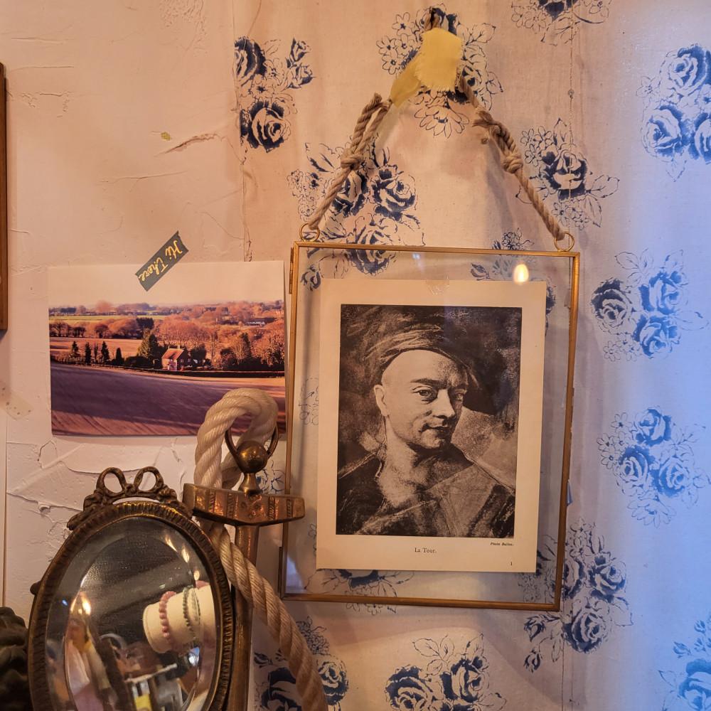 개폐식 오픈 액자 골드 프레임