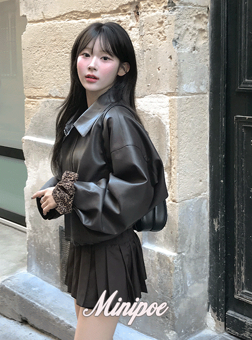 미니포에 [MADE] 모네 스트링 레더자켓 (4color) / 11차 리오더 26ss new컬러 추가!