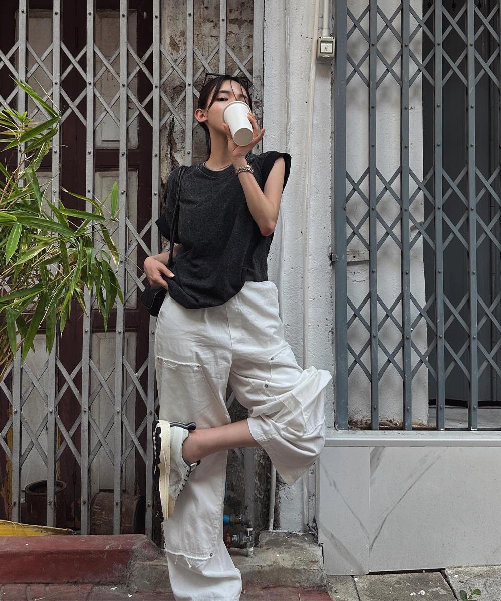 카브 피그먼트 워싱 반팔 티셔츠 / 7color